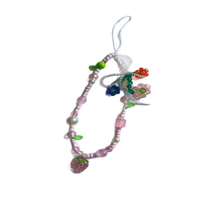 Florale Charme Perlen Telefonband Brehn