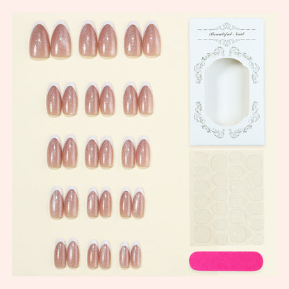 Premium Glitzerndes Press-On Nagelset Brehn