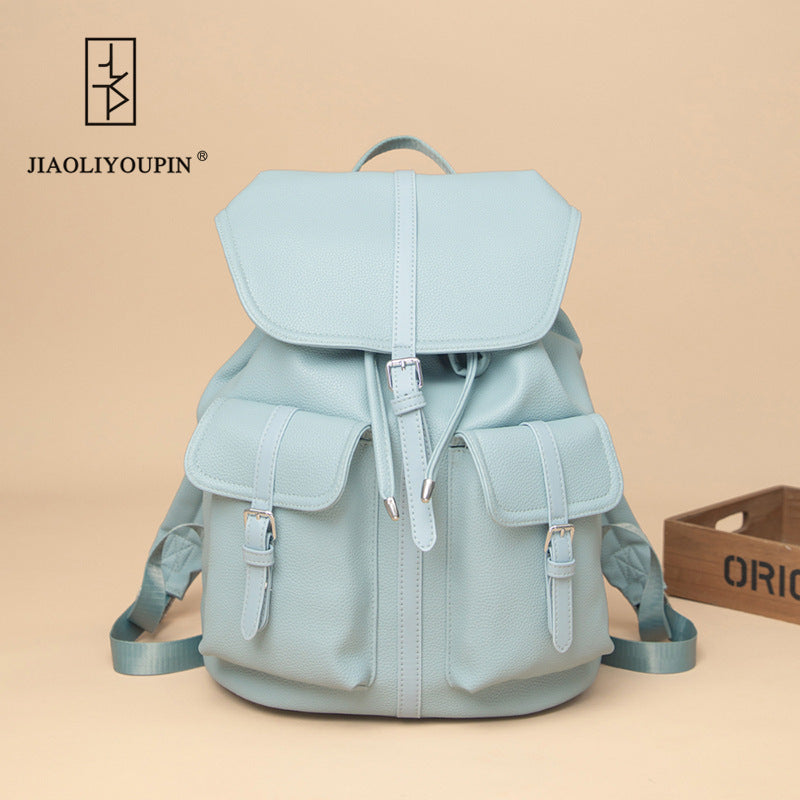 Premium Leder Laptop Rucksack