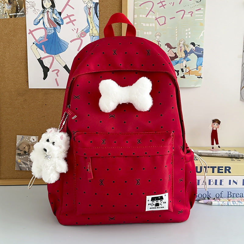 Niedlicher gemusterter leichter Schulrucksack