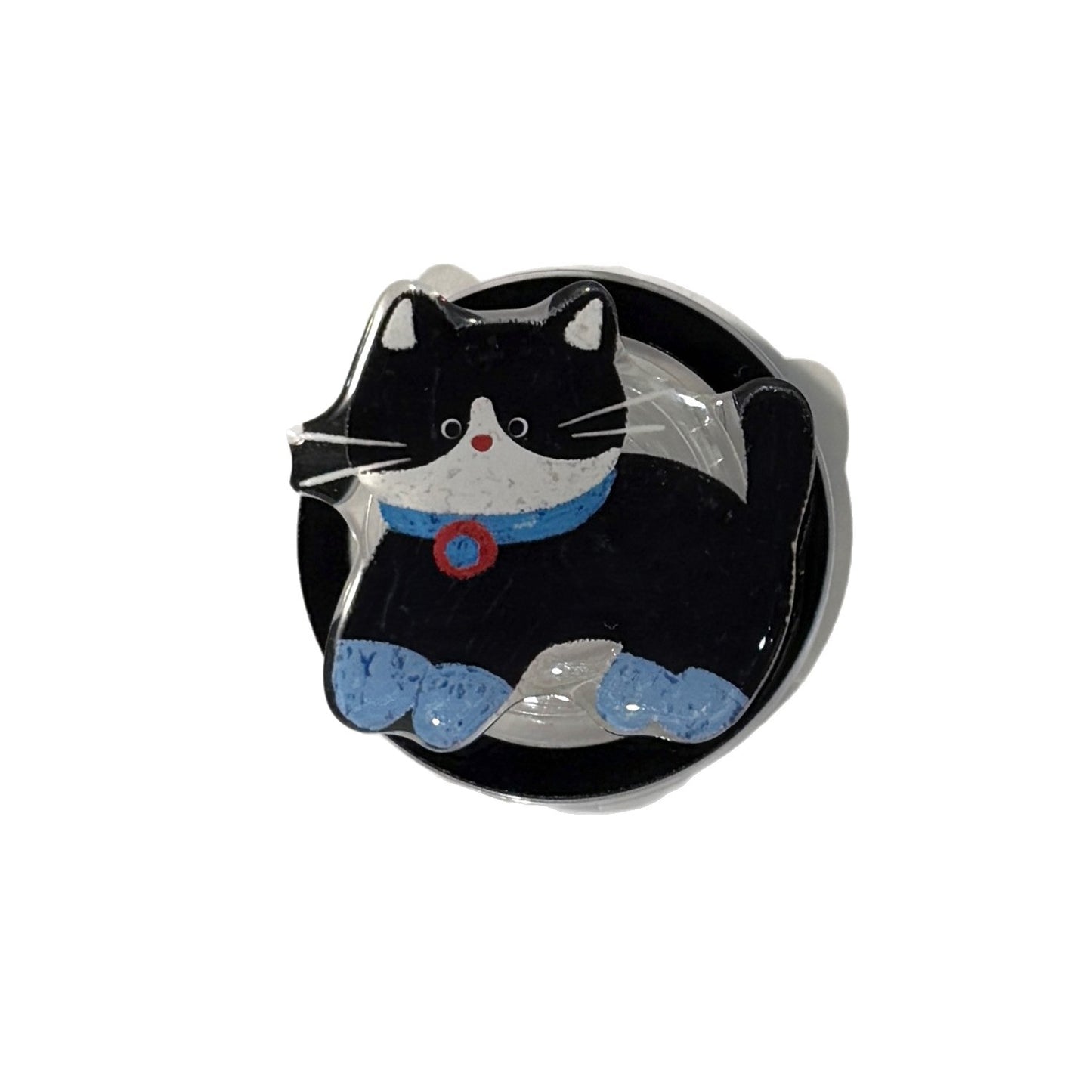 Verspielter Katzenmotiv Smartphone Fingerhalter Brehn