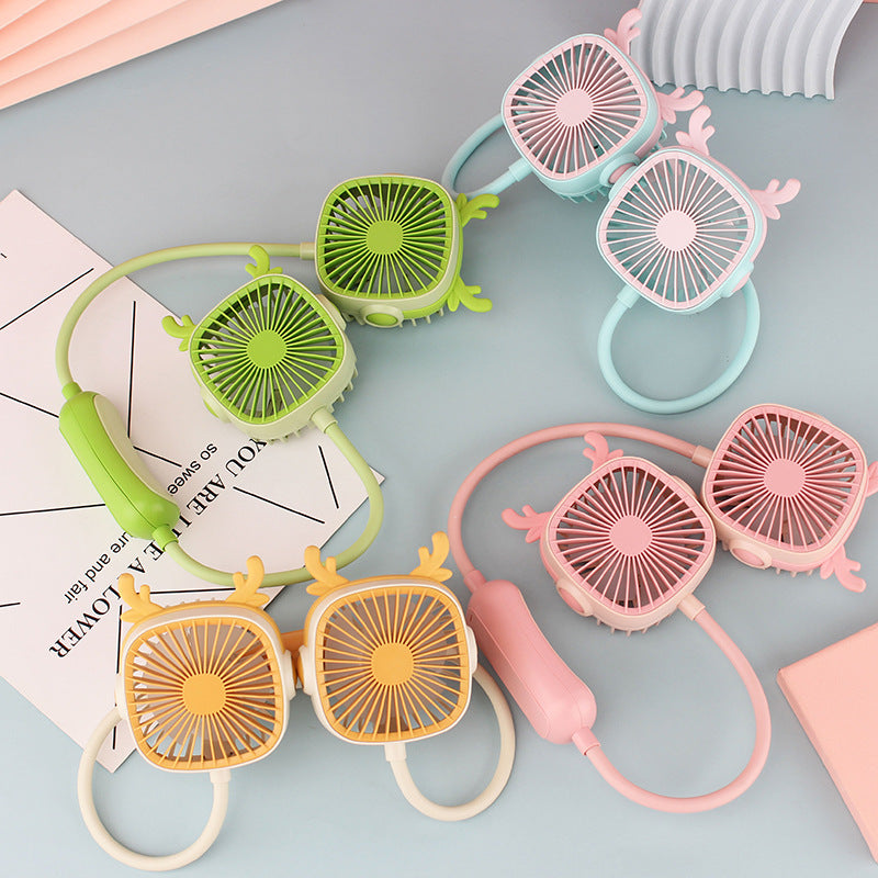 Damen tragbarer Halsventilator mit dualem Design Brehn