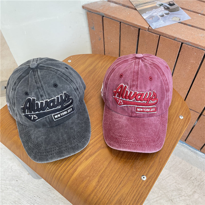 Herren Vintage-inspirierte abgenutzte Baumwoll-Baseballmütze Brehn