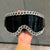Damen modische Skibrille mit strassverziertem Rahmen Brehn
