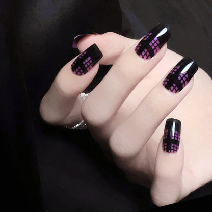 Künstlerisches Grafik Press-On Nagelset