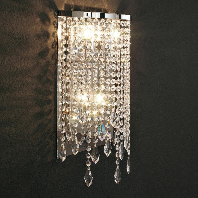 Kristall Kaskade Wandlamp