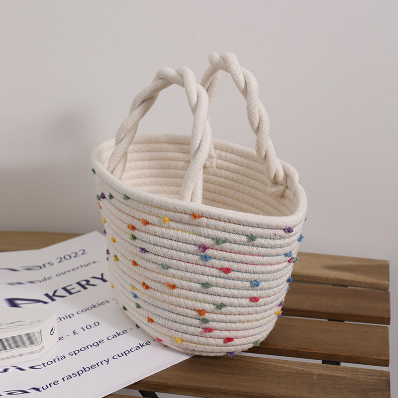Dekorative Baumwollkorb Tasche Brehn