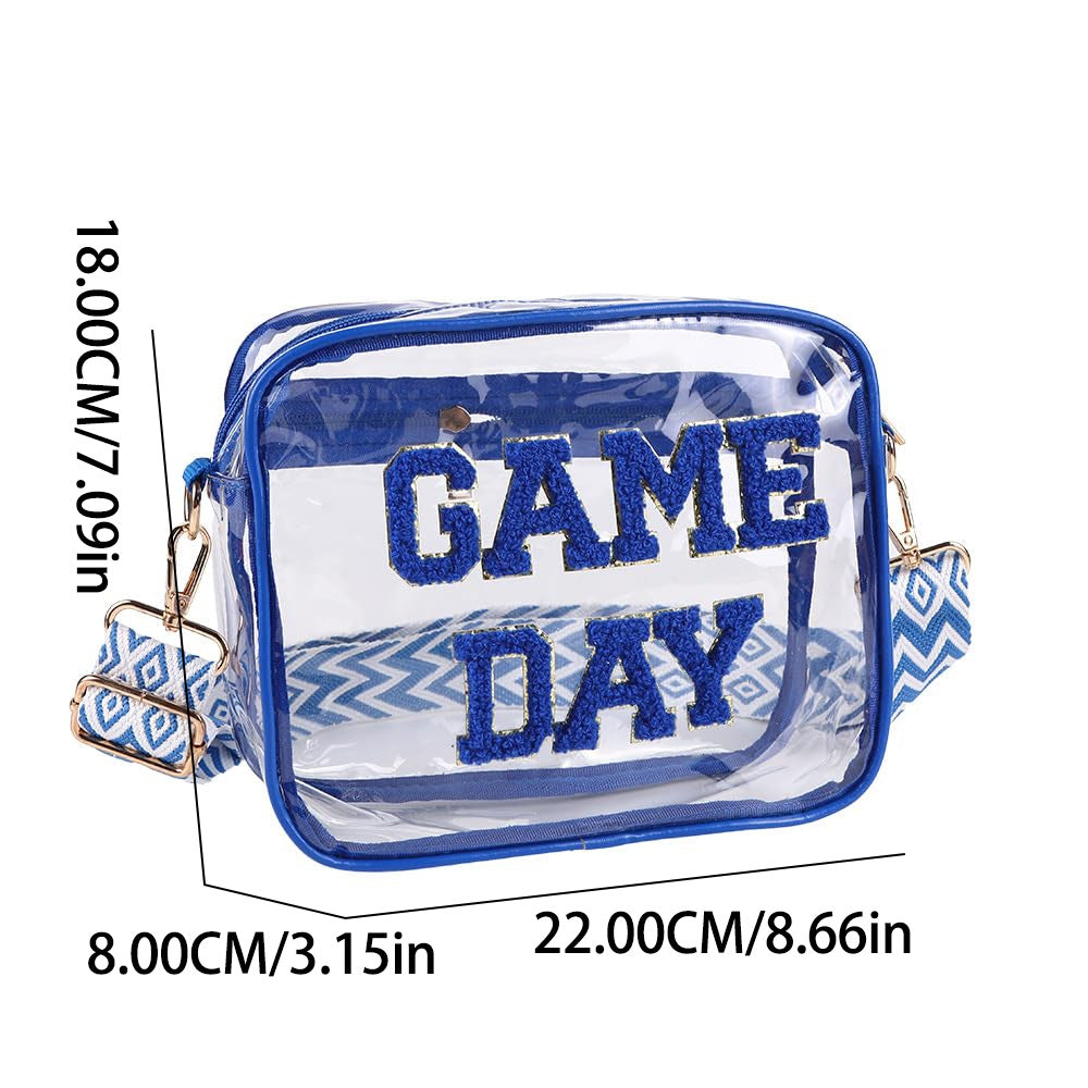 Transparente Umhängetasche mit Modischem Game Day Aufdruck Brehn