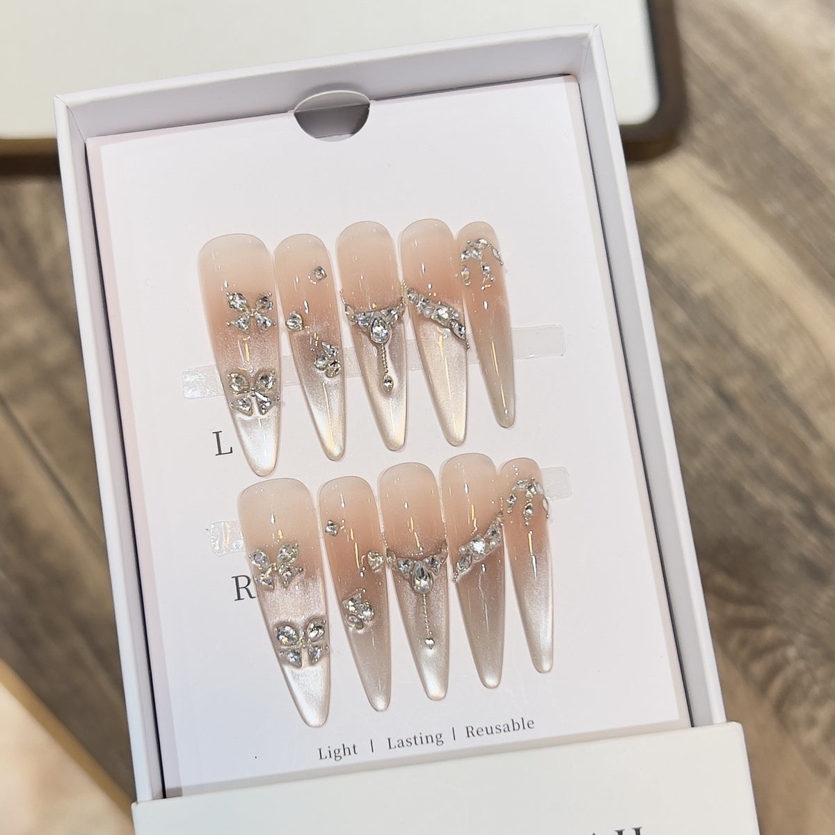 Wiederverwendbare Stiletto Nagelspitzen Brehn