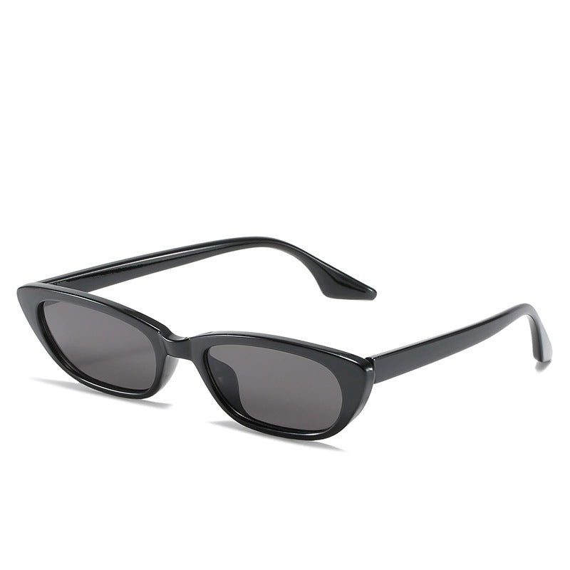 Damen moderne Sonnenbrille im angesagten Cat-Eye-Stil mit transparentem Rahmen Brehn