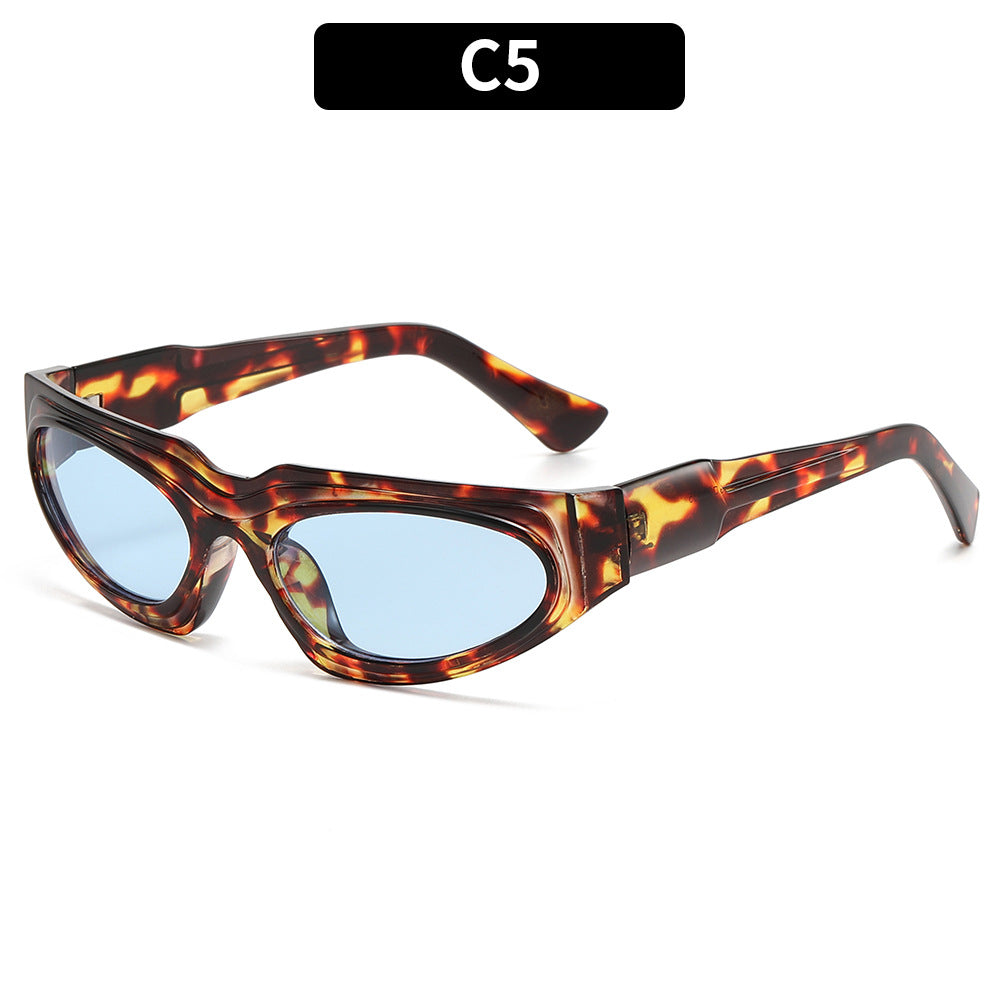 Elegante Retro Shield Sonnenbrille