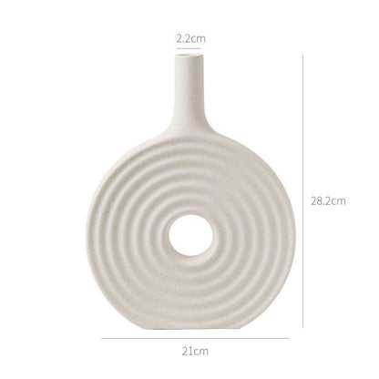 Dekorativer geometrischer Keramikvase