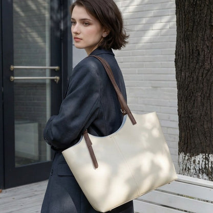 Strukturierte genarbte Leder Schultertasche