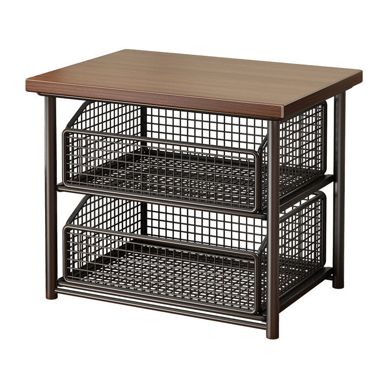 Küchenarbeitsplatte Espresso Maschine Stand mit herausziehbarem Drahtkorb Organizer