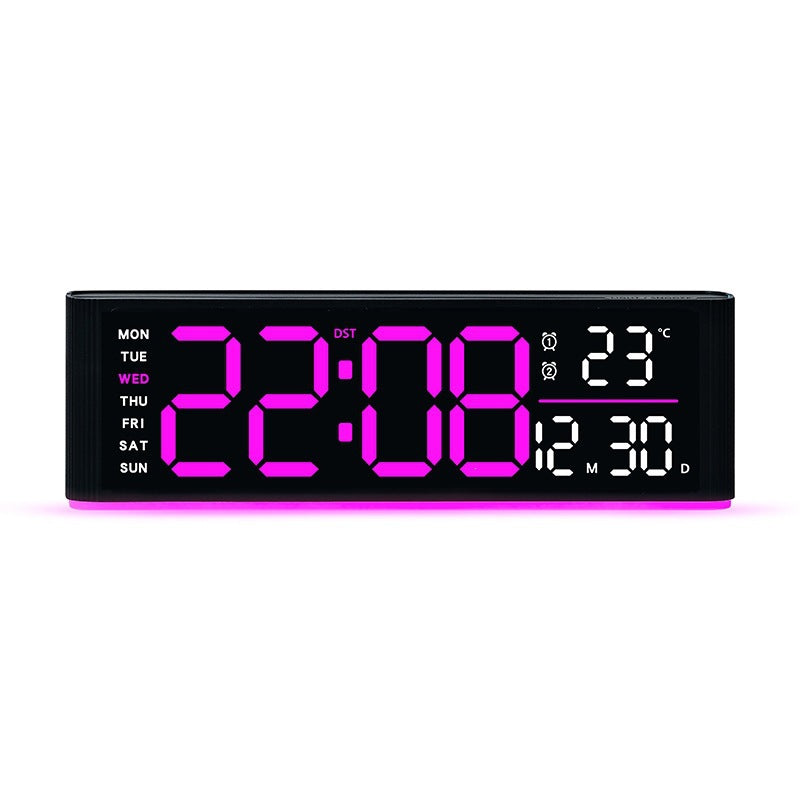 Digitaler Led-Wecker mit Temperatur- und Wochentagsanzeige Brehn