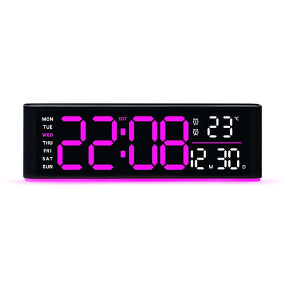 Digitaler Led-Wecker mit Temperatur- und Wochentagsanzeige Brehn