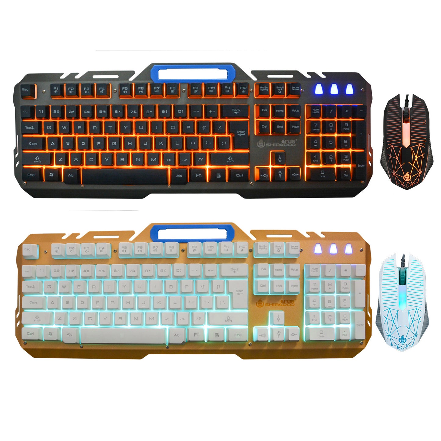 Gaming-Tastatur und Maus Set mit Hochpräzisen Mechanischen Tasten Brehn