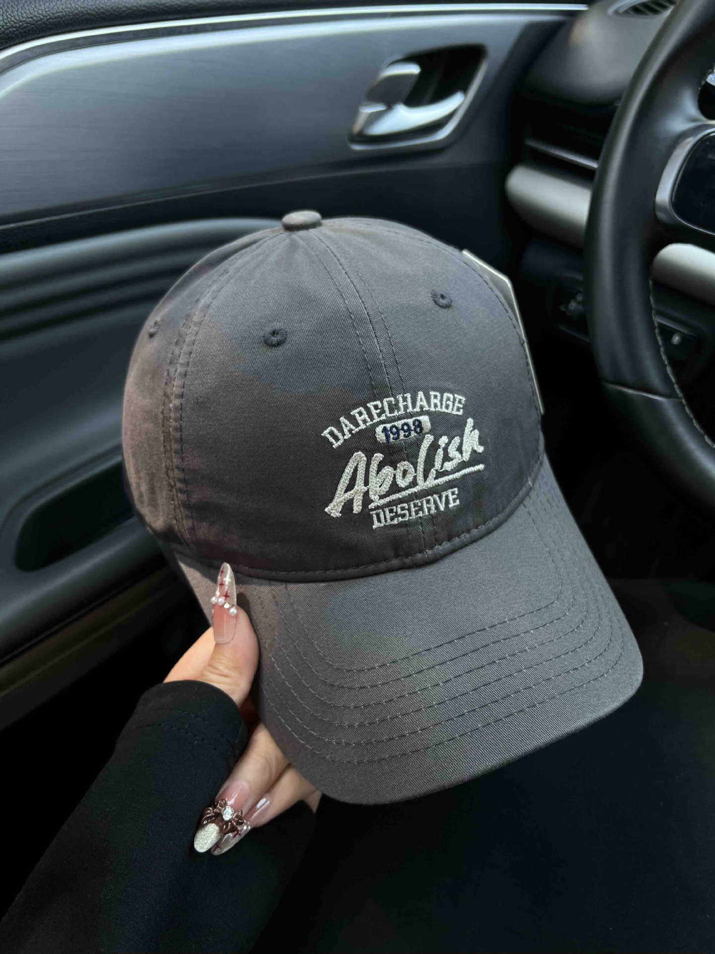 Herren Casual Abgenutzte Grafik Cap Brehn