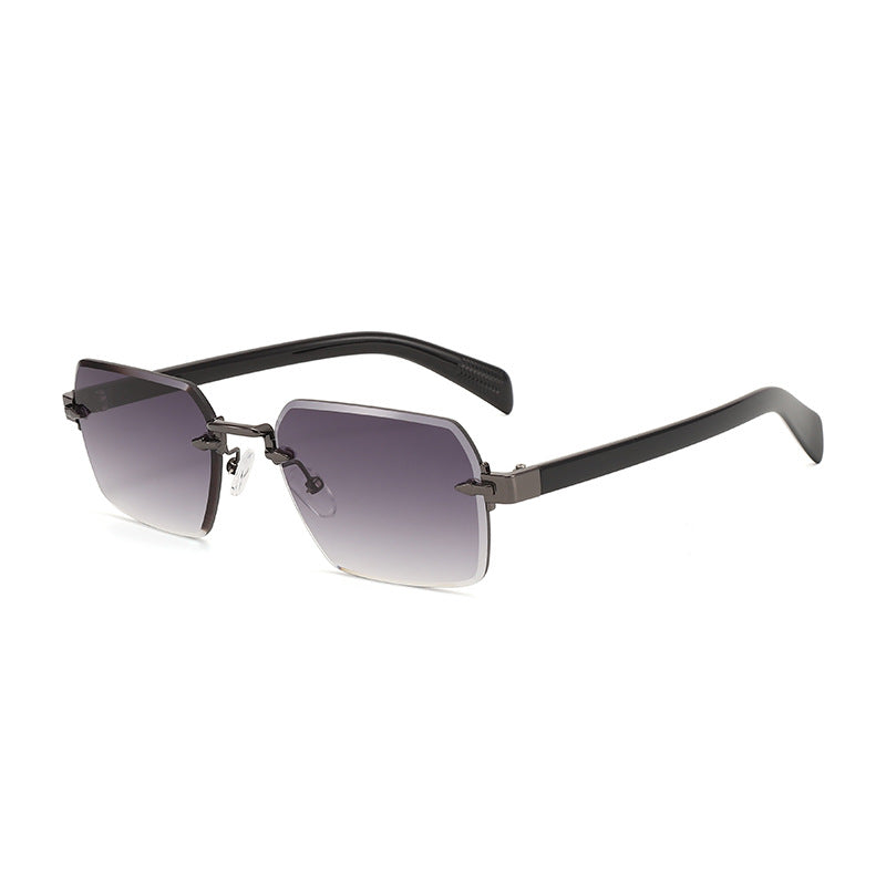 Damen modische Sonnenbrille mit quadratischem Rahmen und gradienten Gläsern Brehn