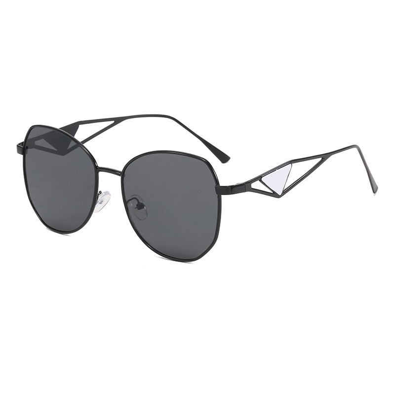 Damen modische geometrische Sonnenbrille mit einzigartigem Rahmen Brehn