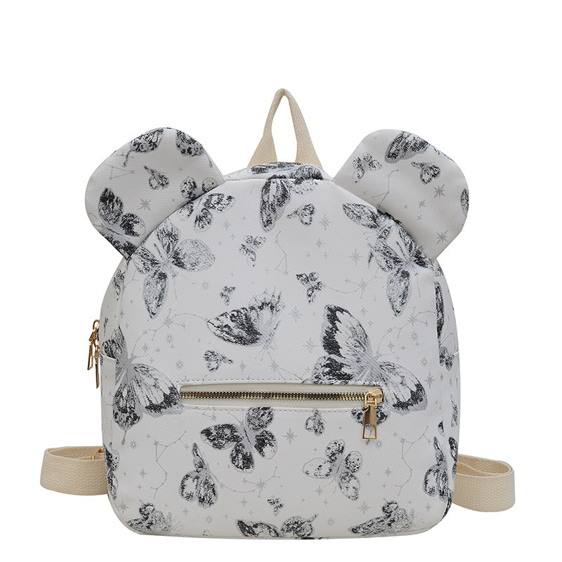 Süßer Schmetterlingsdruck Mini-Rucksack Brehn