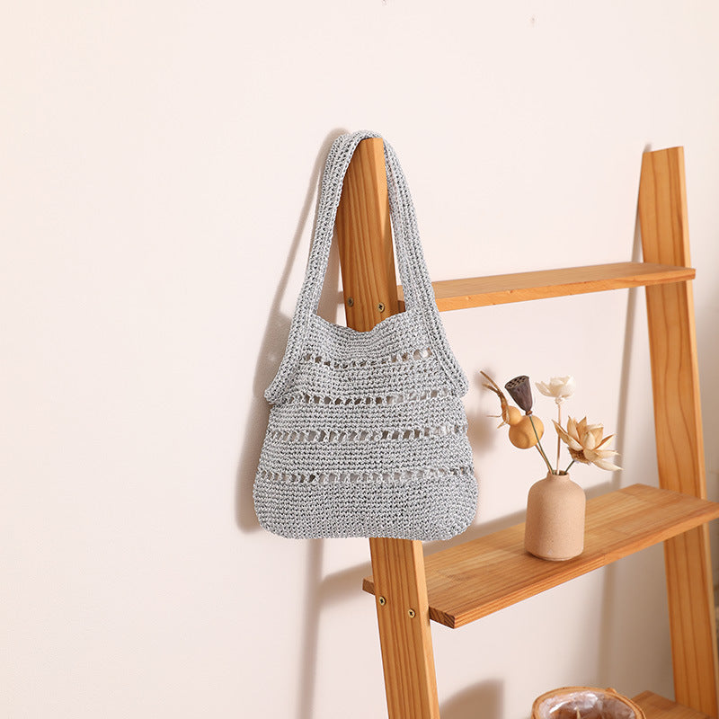 Damen Handgeknüpfte Freizeit Umhängetasche Brehn