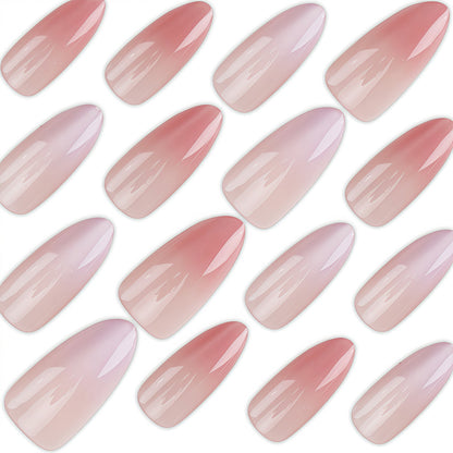 Glänzende Stiletto Press-On Nägel mit Ombre-Finish Brehn