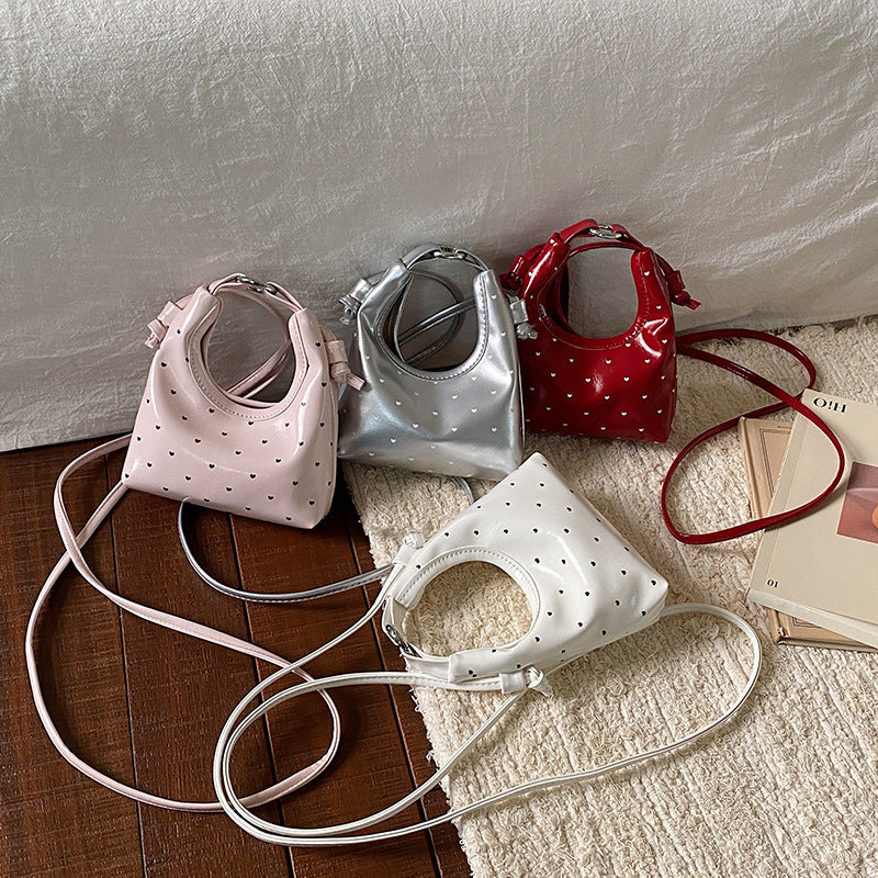 WoCute Herz-Muster Mini Schultertasche Brehn