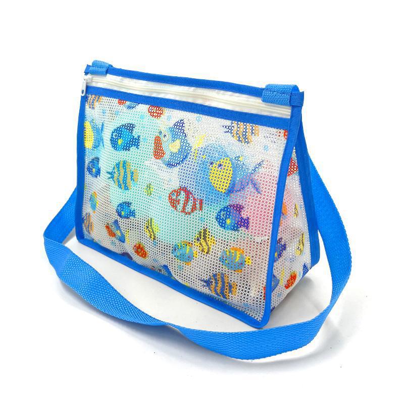 Mesh Strandtasche mit Praktischem Reißverschluss Brehn