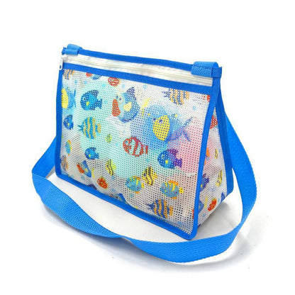 Mesh Strandtasche mit Praktischem Reißverschluss Brehn