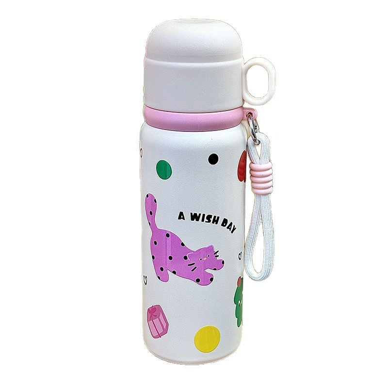 Damen Isolierflasche mit fröhlichem Punktemuster Brehn