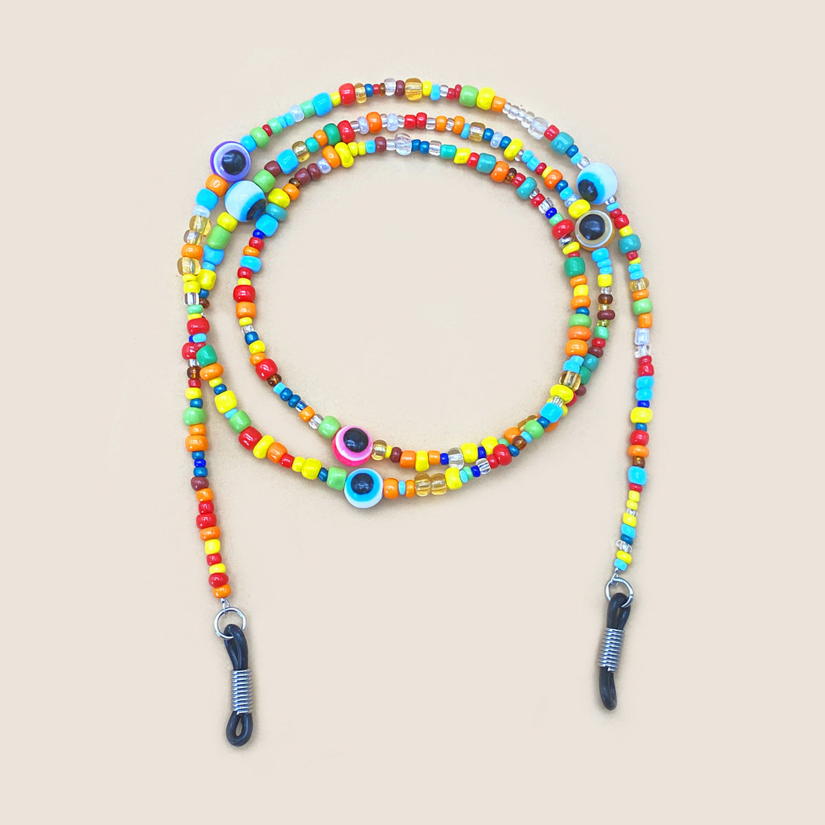 Farbenfrohe Perlen Brillenhalter Kette Brehn