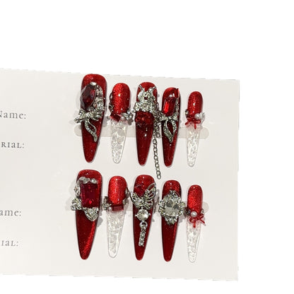 Luxuriöses Glitzerndes Press-On Nail Set