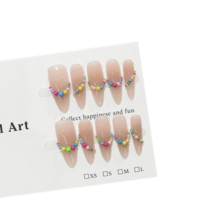 Dekorative Themen-Press-On-Nagelkunst