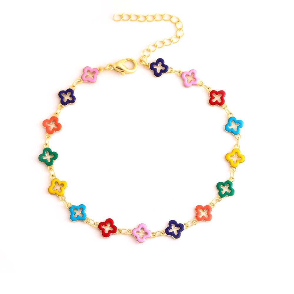Bunte Stern Charm Fußkette Brehn 1788164326