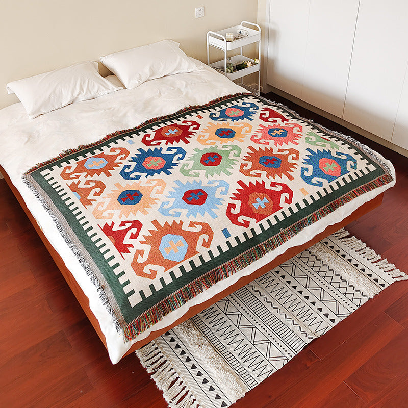 Bohemian gemusterte Wurfdecke