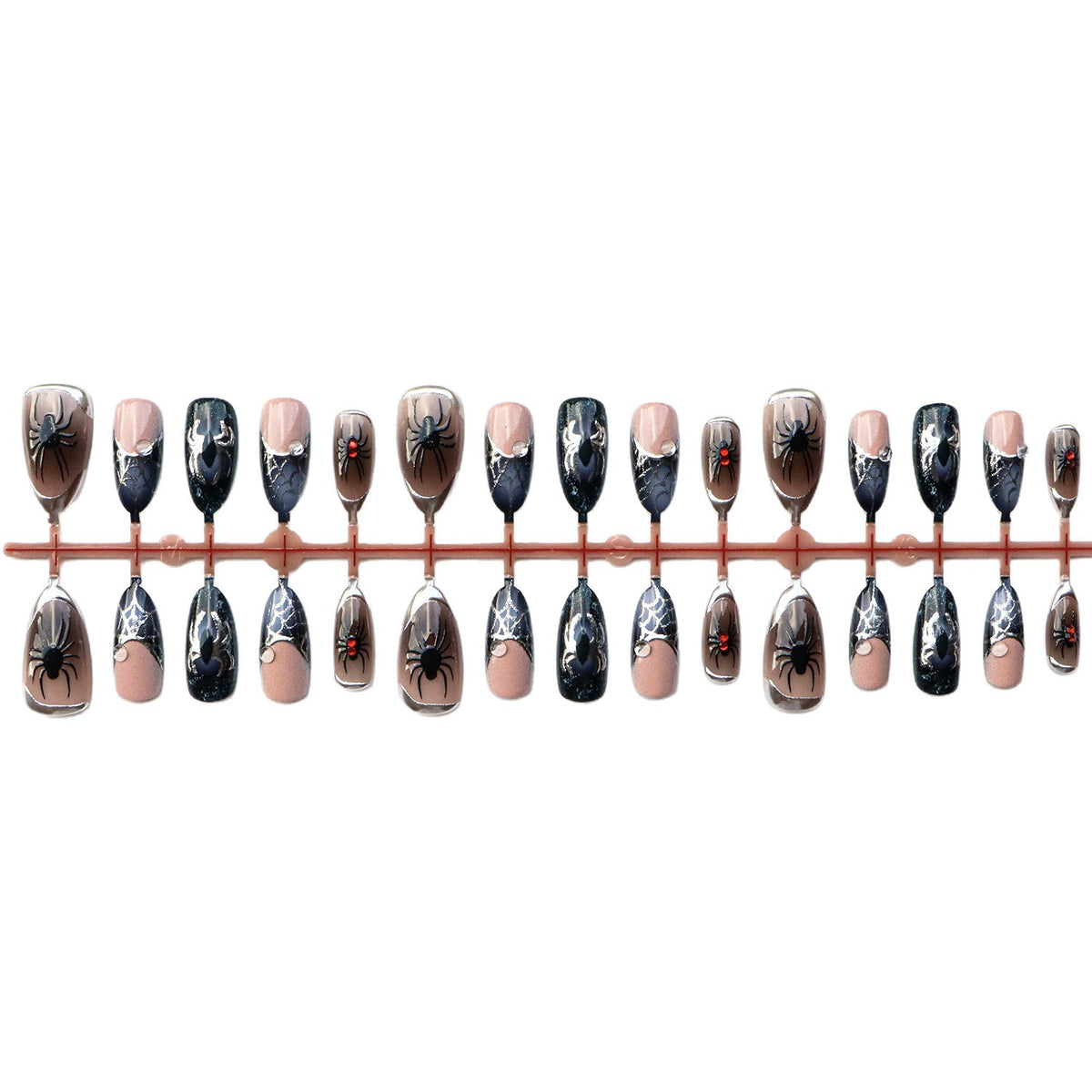 Premium Halloween-Themen Press-On Nagelkunst