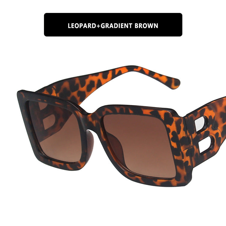 Damen modische Sonnenbrille im trendigen Leopardendesign Brehn
