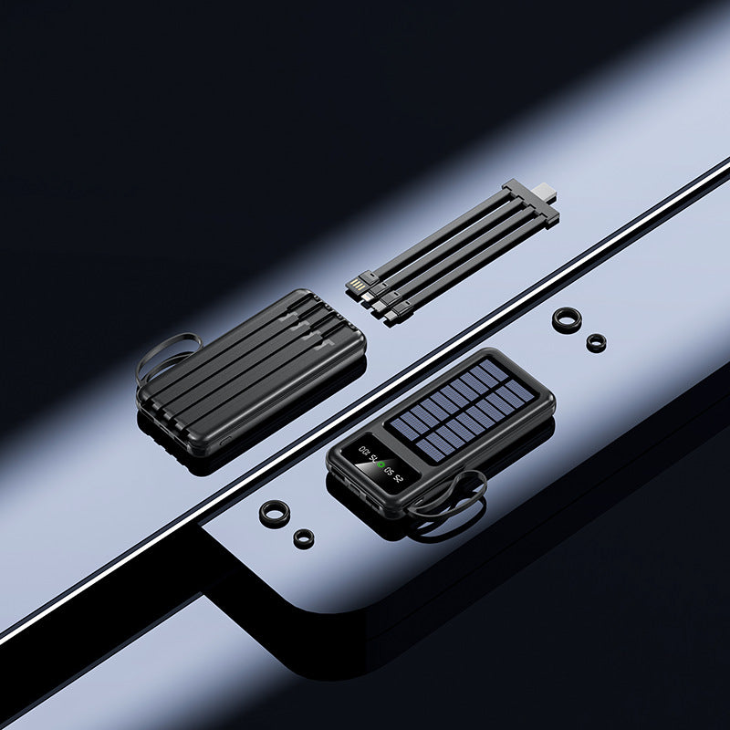 Solar Powerbank mit Hochleistungs-Ladetechnologie und Digitaler Ladestandsanzeige Brehn