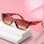 Damen modische Sonnenbrille mit rechteckigem Gestell Brehn
