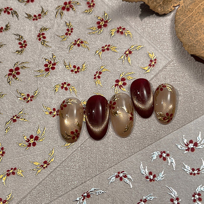 Blumenfolien-Nagelkunst-Aufkleber