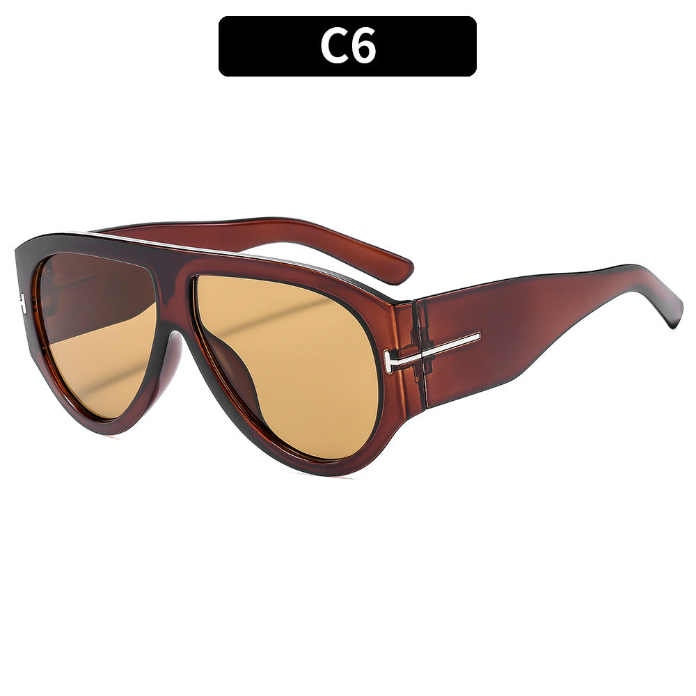 Fette Winkelform Cat-Eye Sonnenbrille