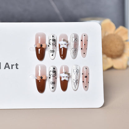 Dekorative Nagelkunstverlängerungen Brehn