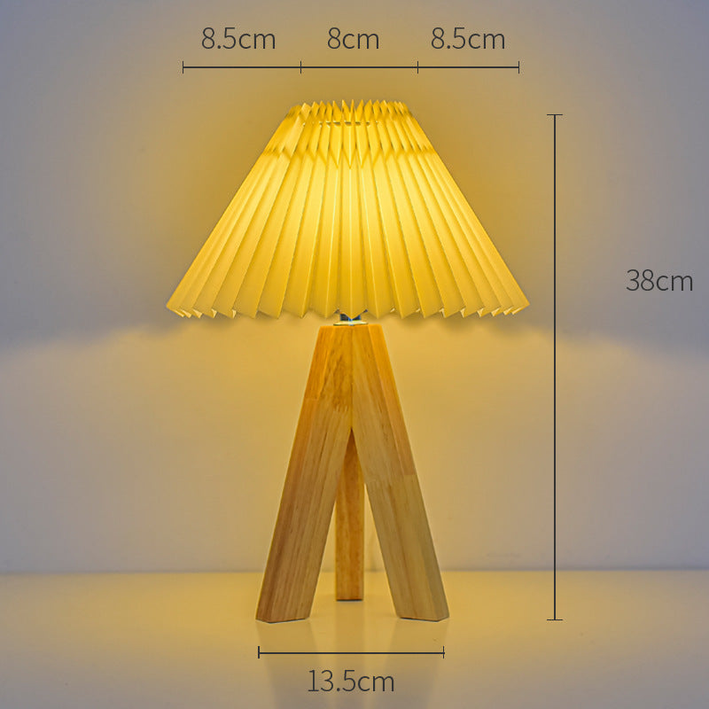 Moderne Holzfuß Tischlampe