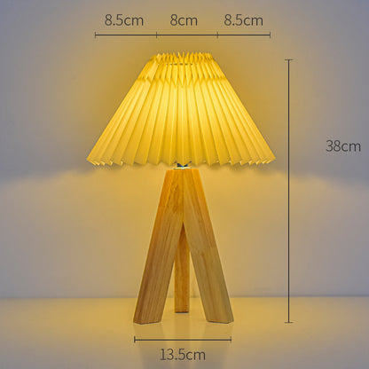 Moderne Holzfuß Tischlampe