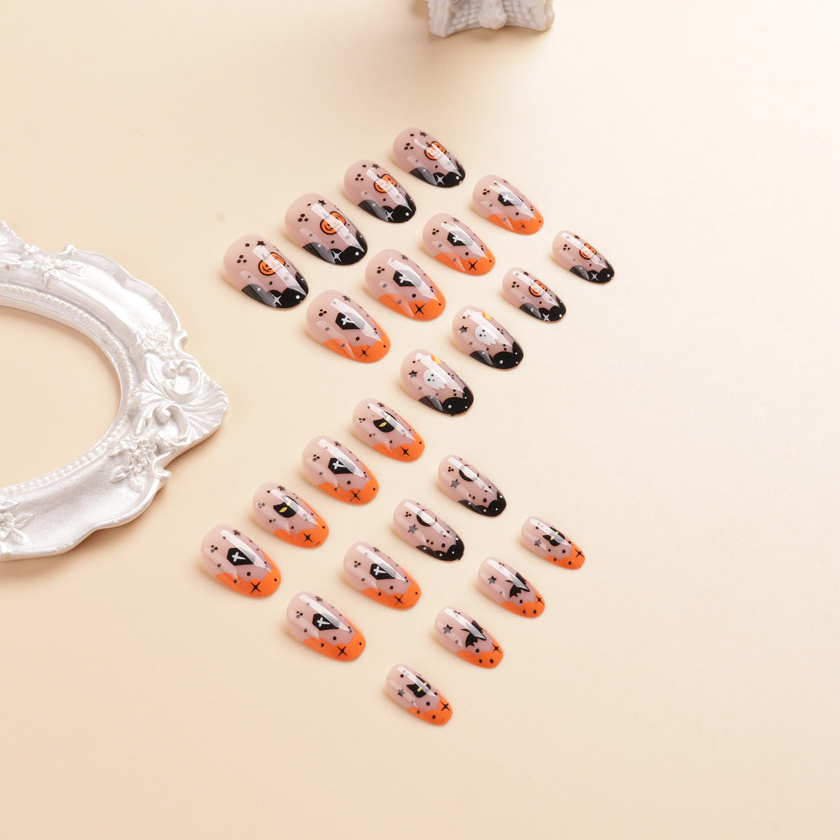 Halloween-Themen Press-On Nagelkunstset Brehn