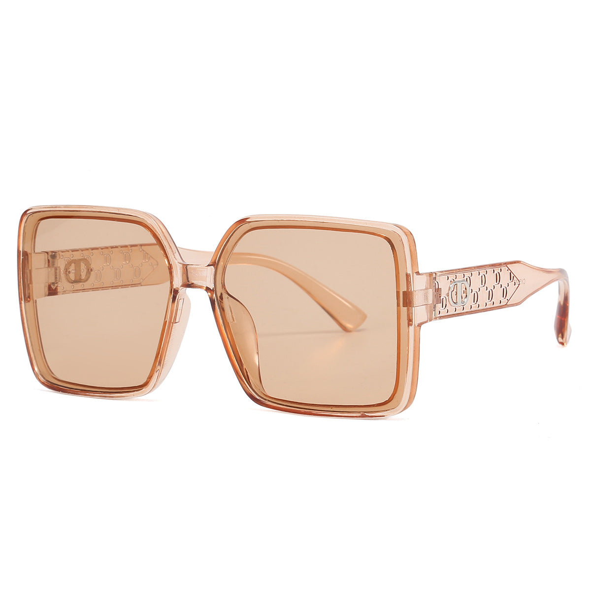 Damen modische quadratische Sonnenbrille mit transparentem Design Brehn