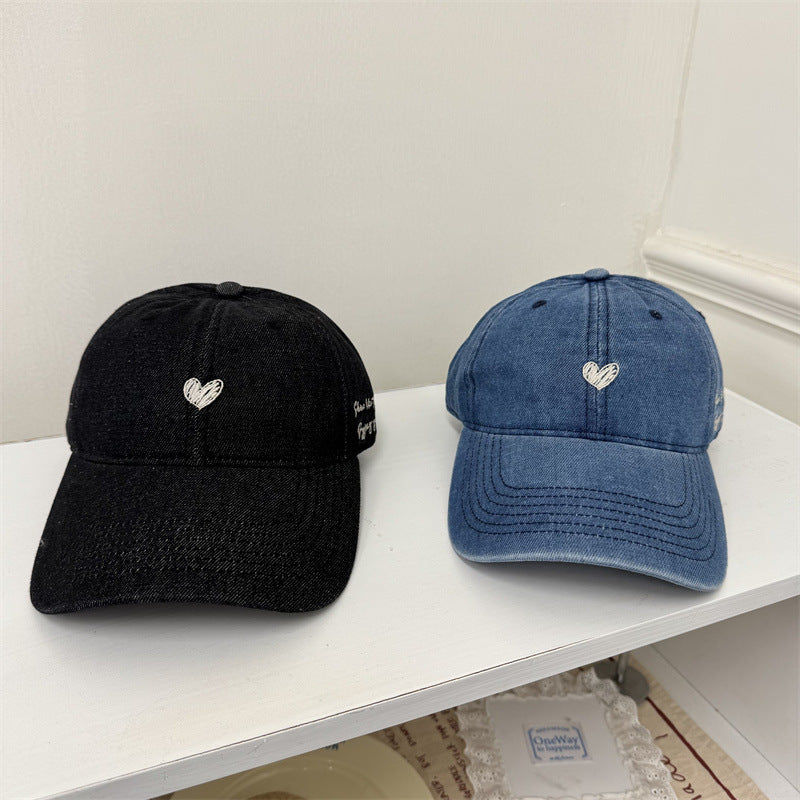 Damen Freizeit bestickte Denim Baseballmütze Brehn