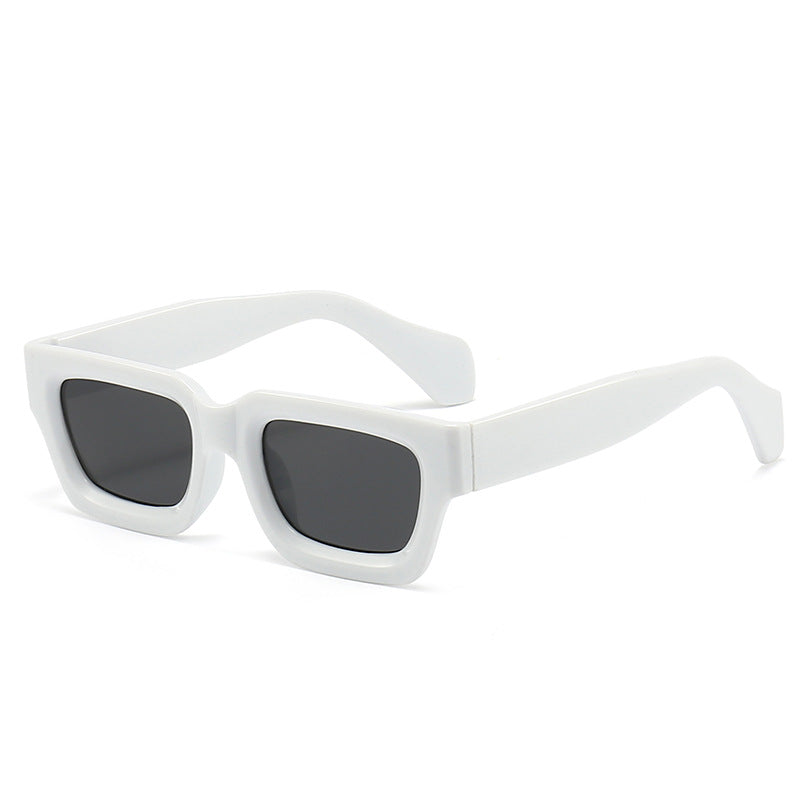 Damen trendige Sonnenbrille mit robustem und transparentem Rahmen Brehn