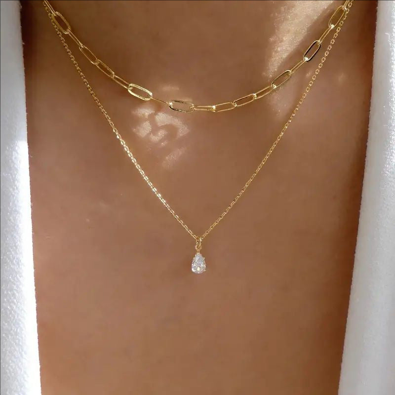 Gestapeltes Gliederketten-Halsband Brehn